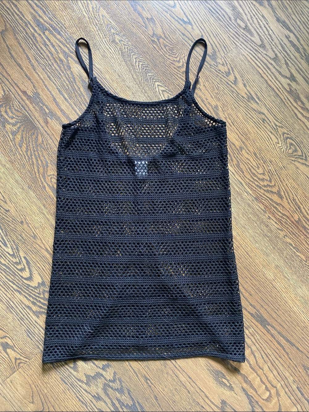 wild fable Black Crochet Beach Cover Up